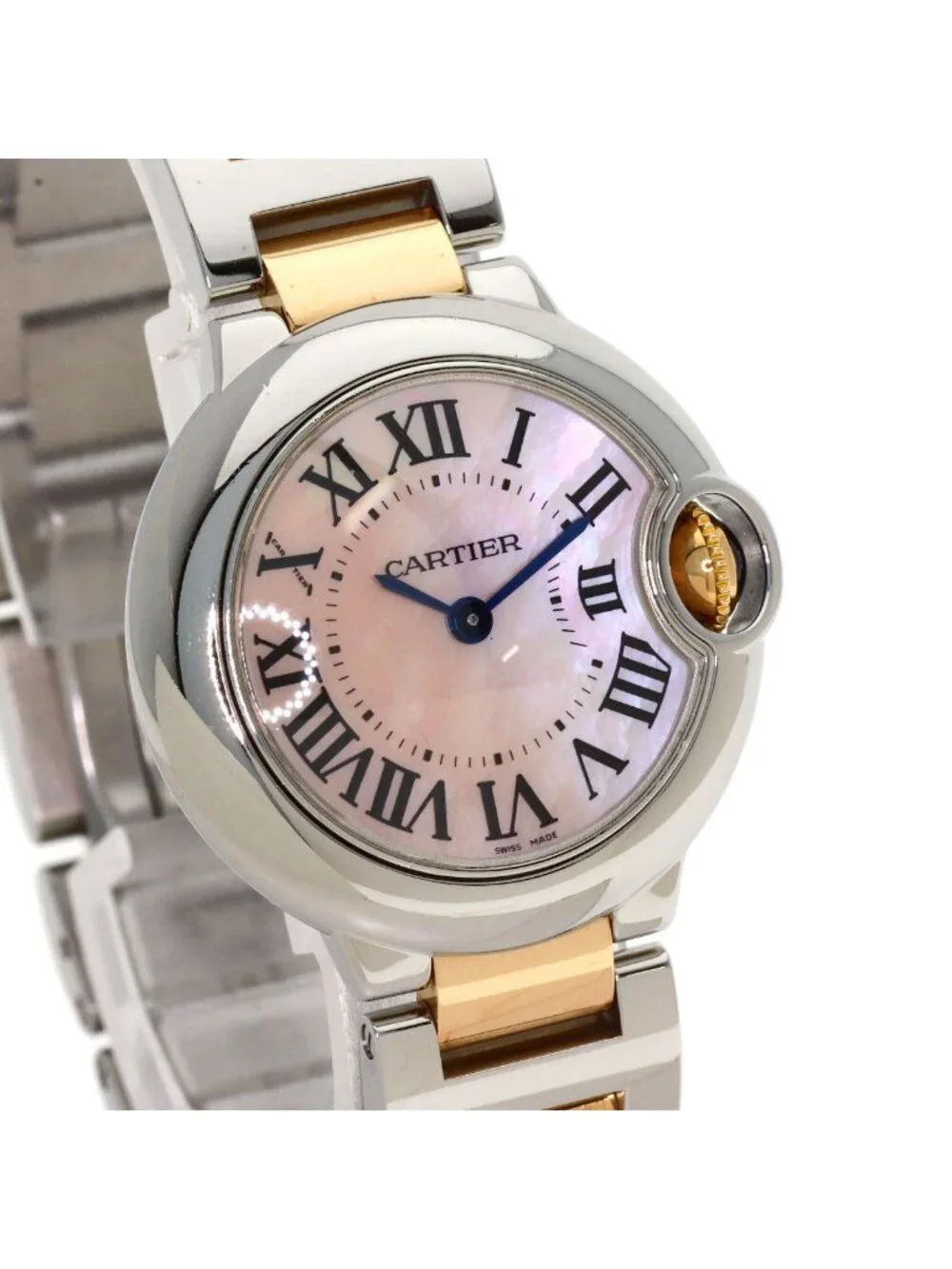Cartier Ballon Bleu SM 28 Watch SS Pink Gold